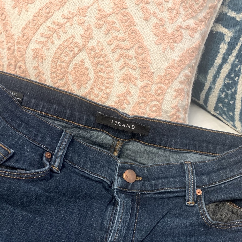 J Brand straight leg stretch jeans. Neiman Marcus$